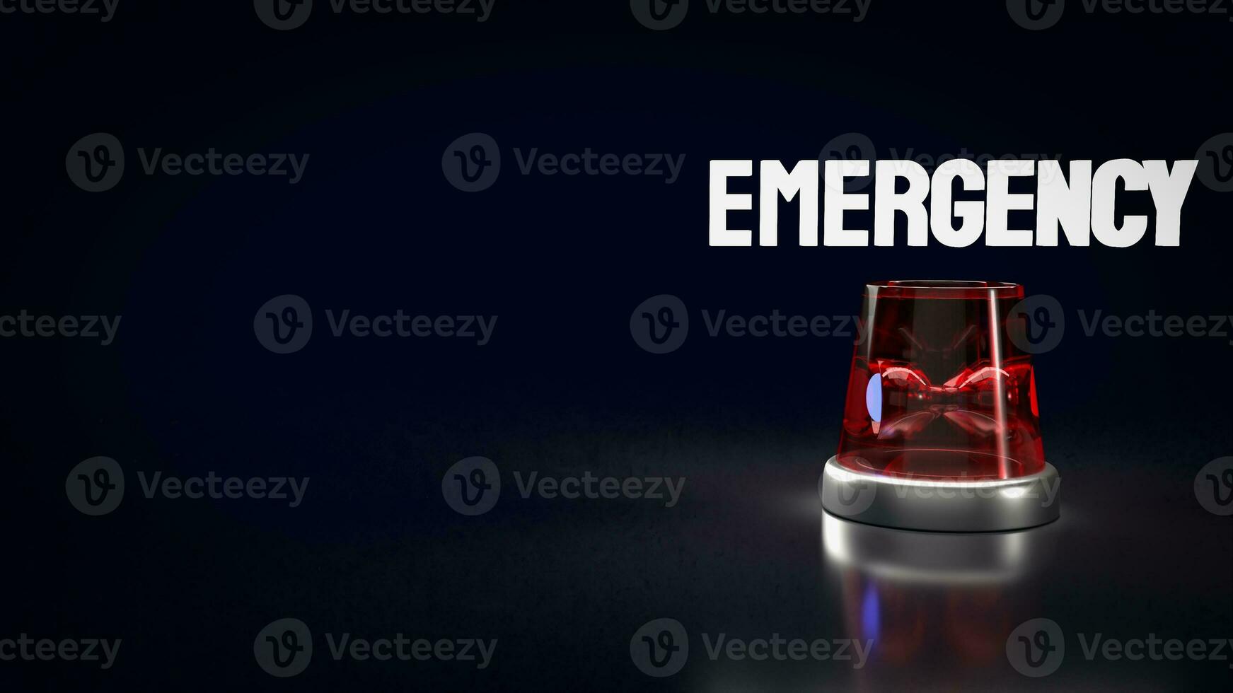 The emergency lamp for rescue concept 3d rendering photo