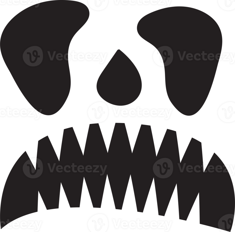 The jack o lantern face for halloween content png