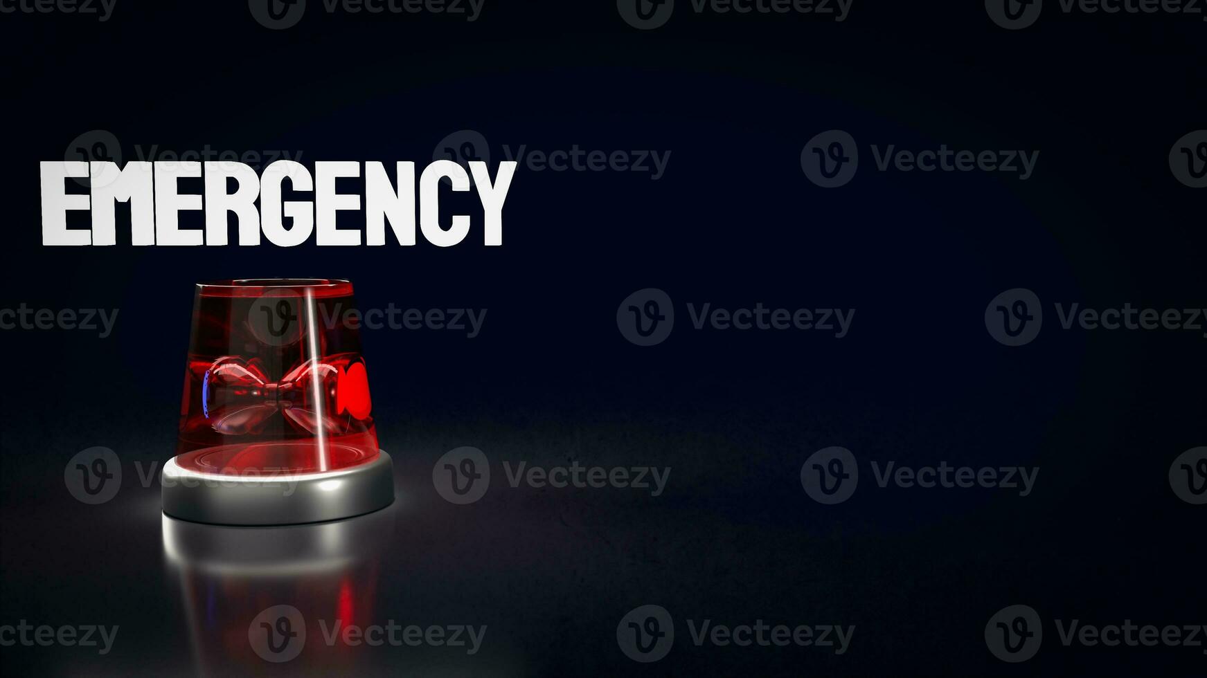 The emergency lamp for rescue concept 3d rendering photo
