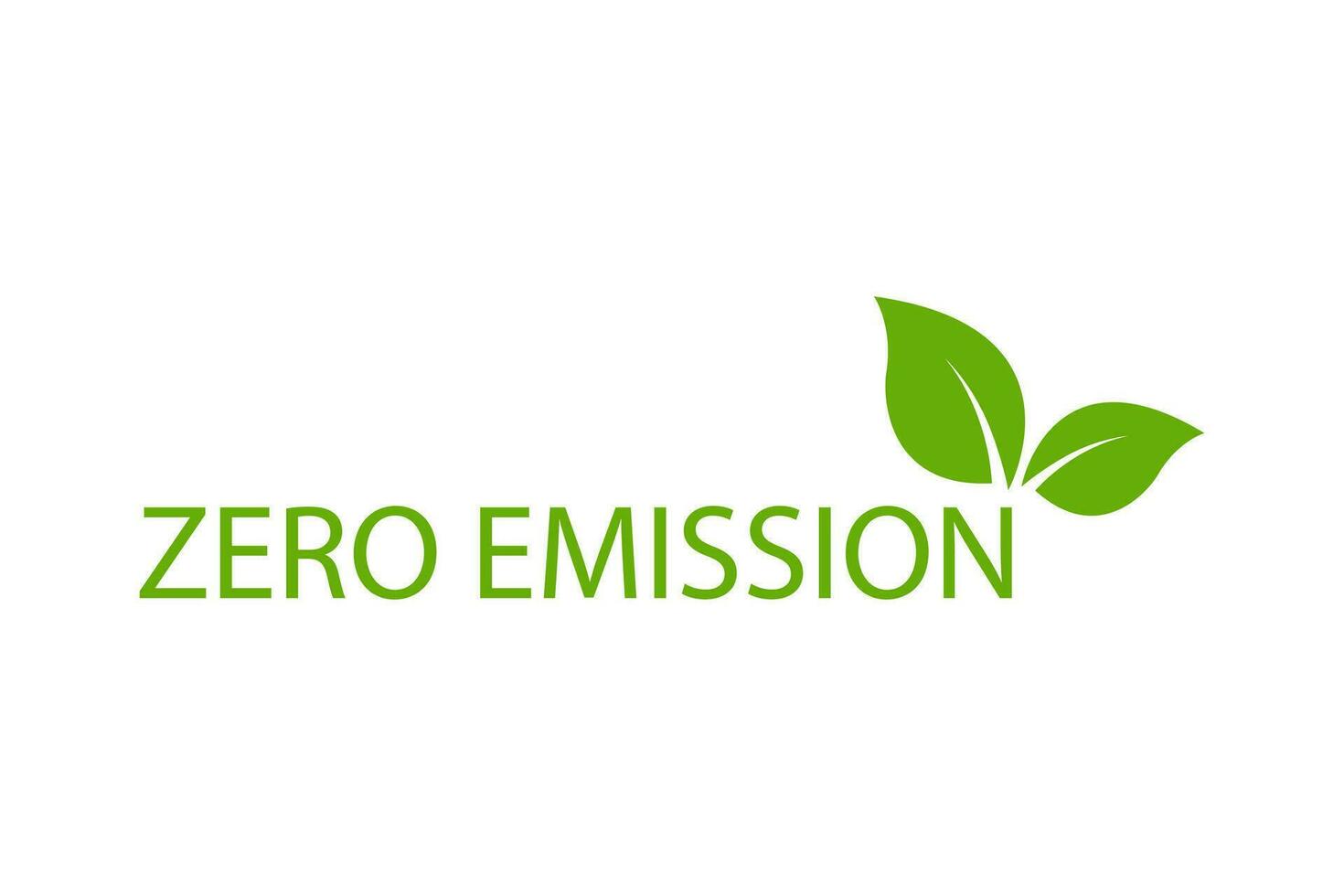 icono de emisión cero vector co2 signo verde neutro para el diseño de su sitio web, logotipo, aplicación, ui.ilustración