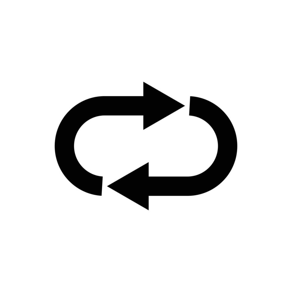 Loop repeat icon vector for graphic design, logo, web site, social media, mobile app, ui illustration