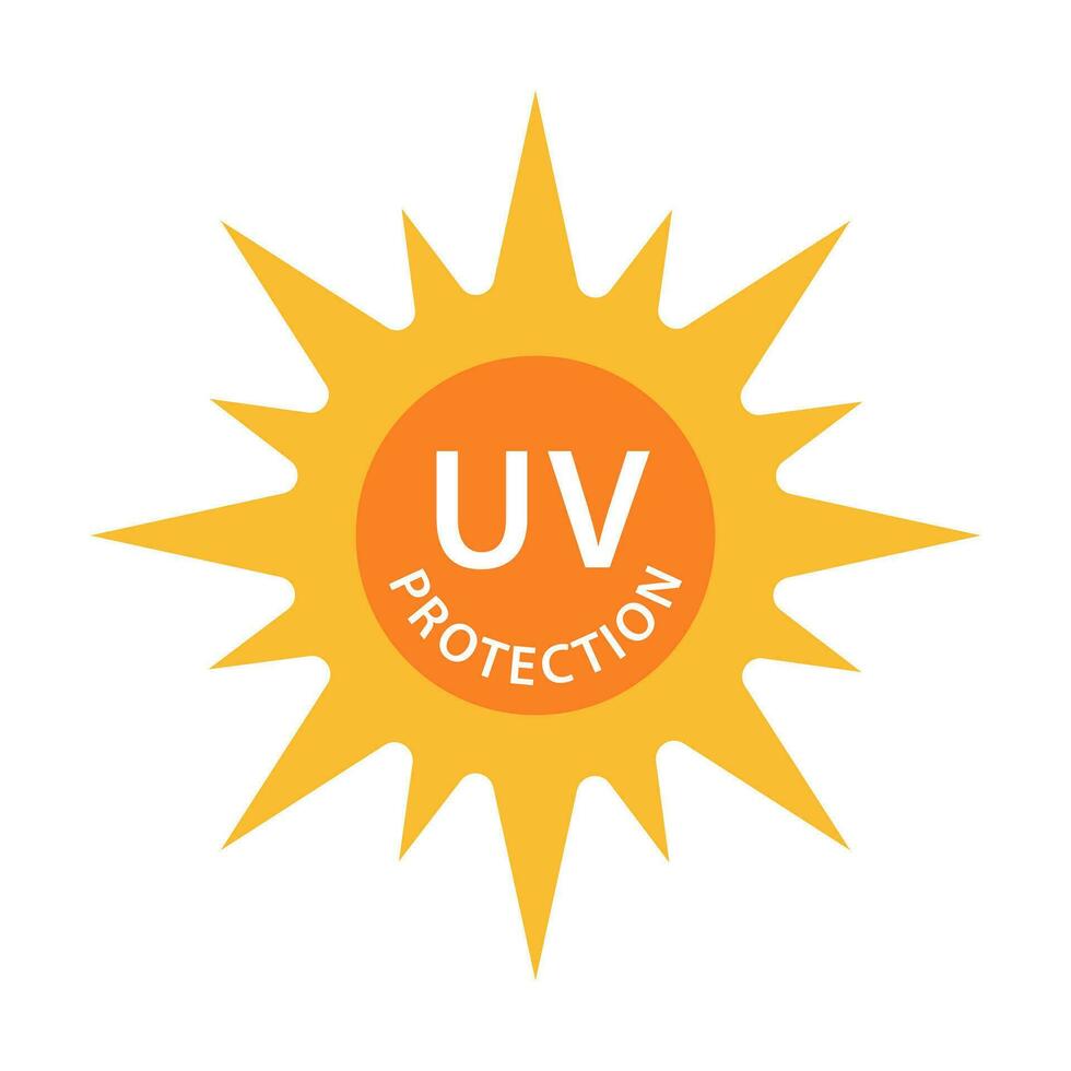 UV radiation icon solar ultraviolet light symbol for graphic design ...