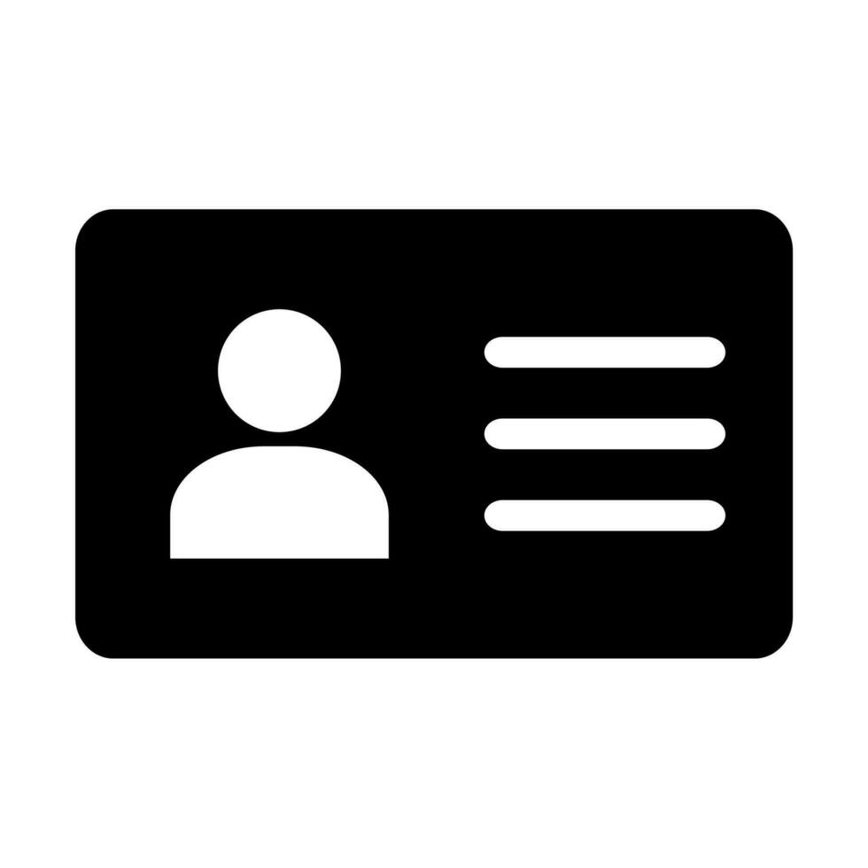 empleado empleado tarjeta, vcard vector icono ilustración para gráfico diseño, logo, web sitio, social medios de comunicación, móvil aplicación, ui