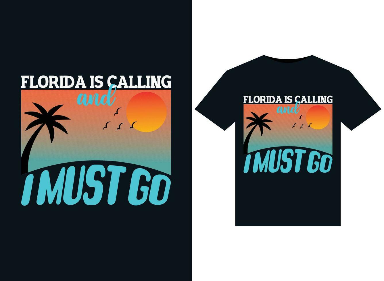 Florida Is Calling And I Must Go Beach Vacation T-Shirt Florida Is Calling And I Must Go Beach Vacation T-Shirt