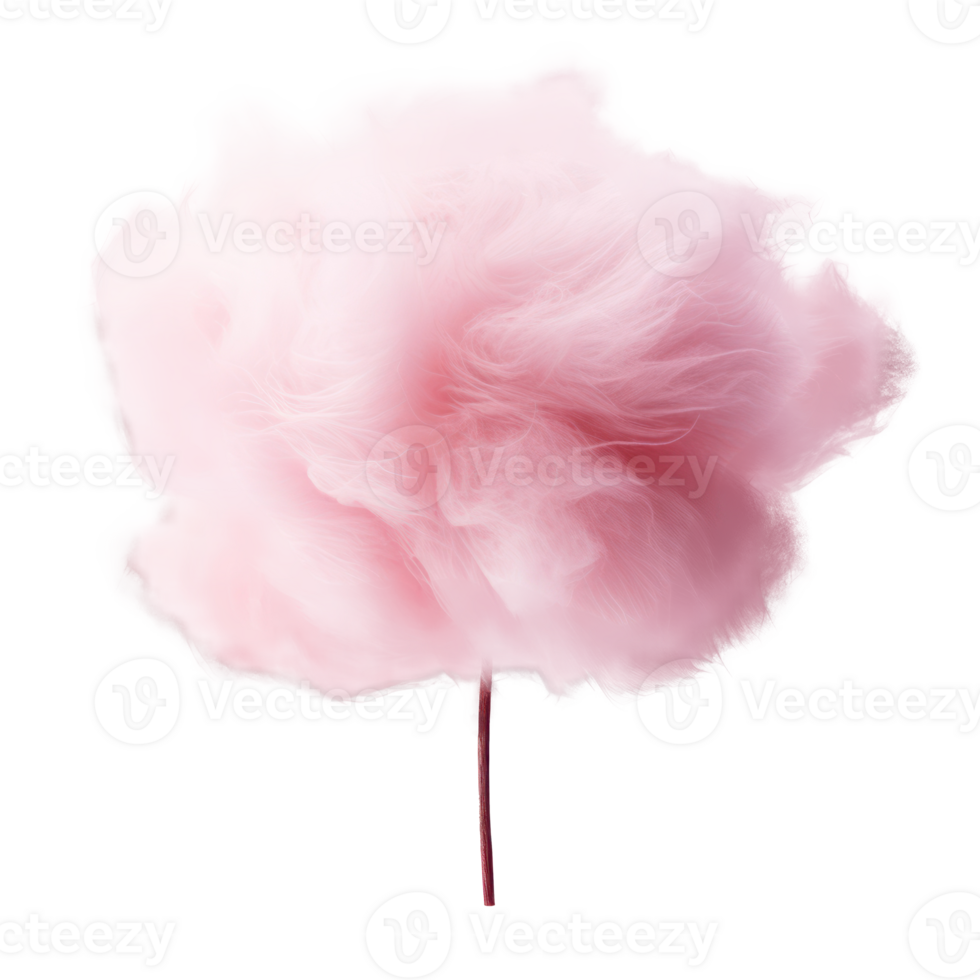 Pink cotton candy isolated. Illustration png