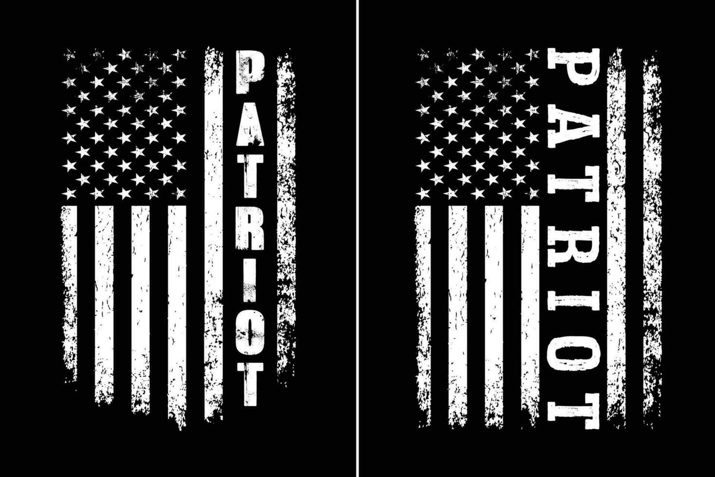 Patriot USA Flag T Shirt Design vector