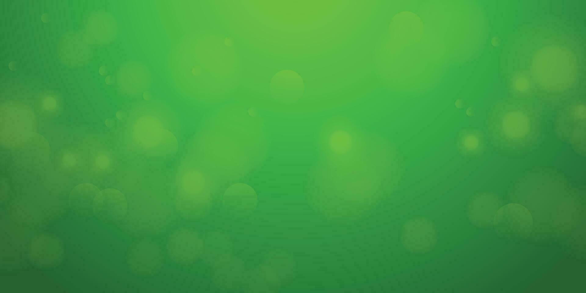 Gradient Green Background With Bokeh Effect vector
