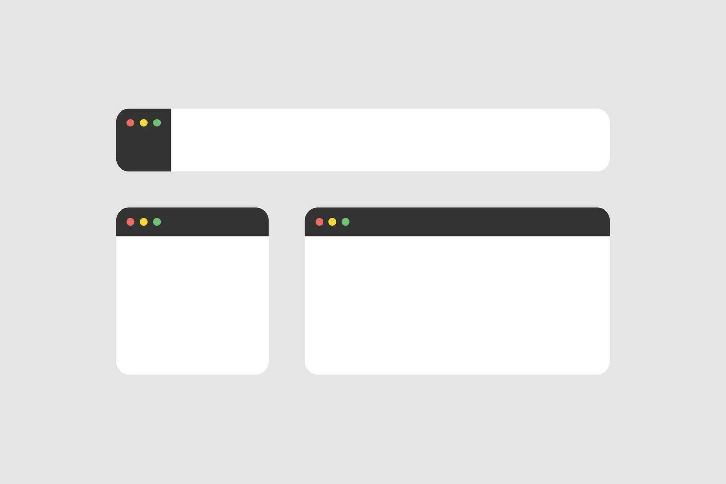 design set of a textbox. simple and minimalist vector