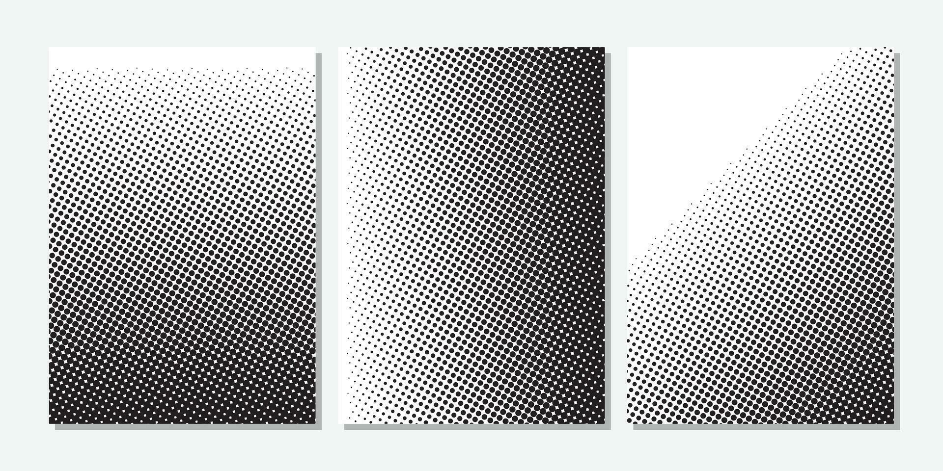 black and white halftone effect set design 25401330 Vector Art at Vecteezy