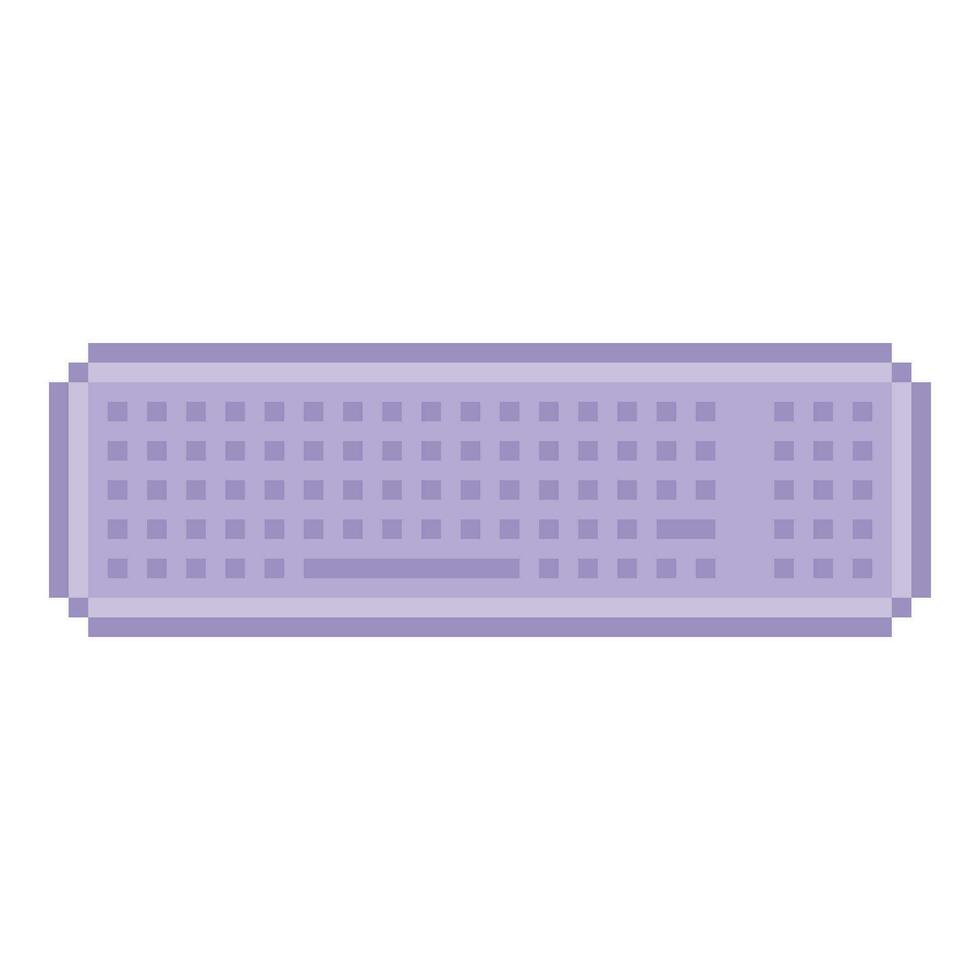 keyboard in pixel art vector