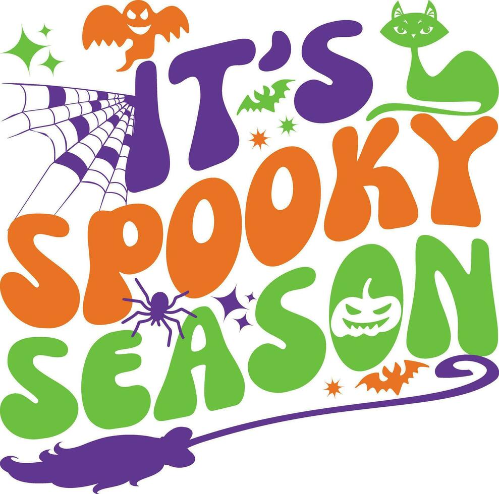 It is Spooky Season Halloween shirt design vector