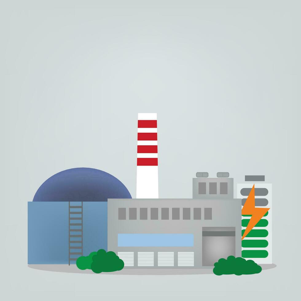 Factory building vector illustration. building design concept