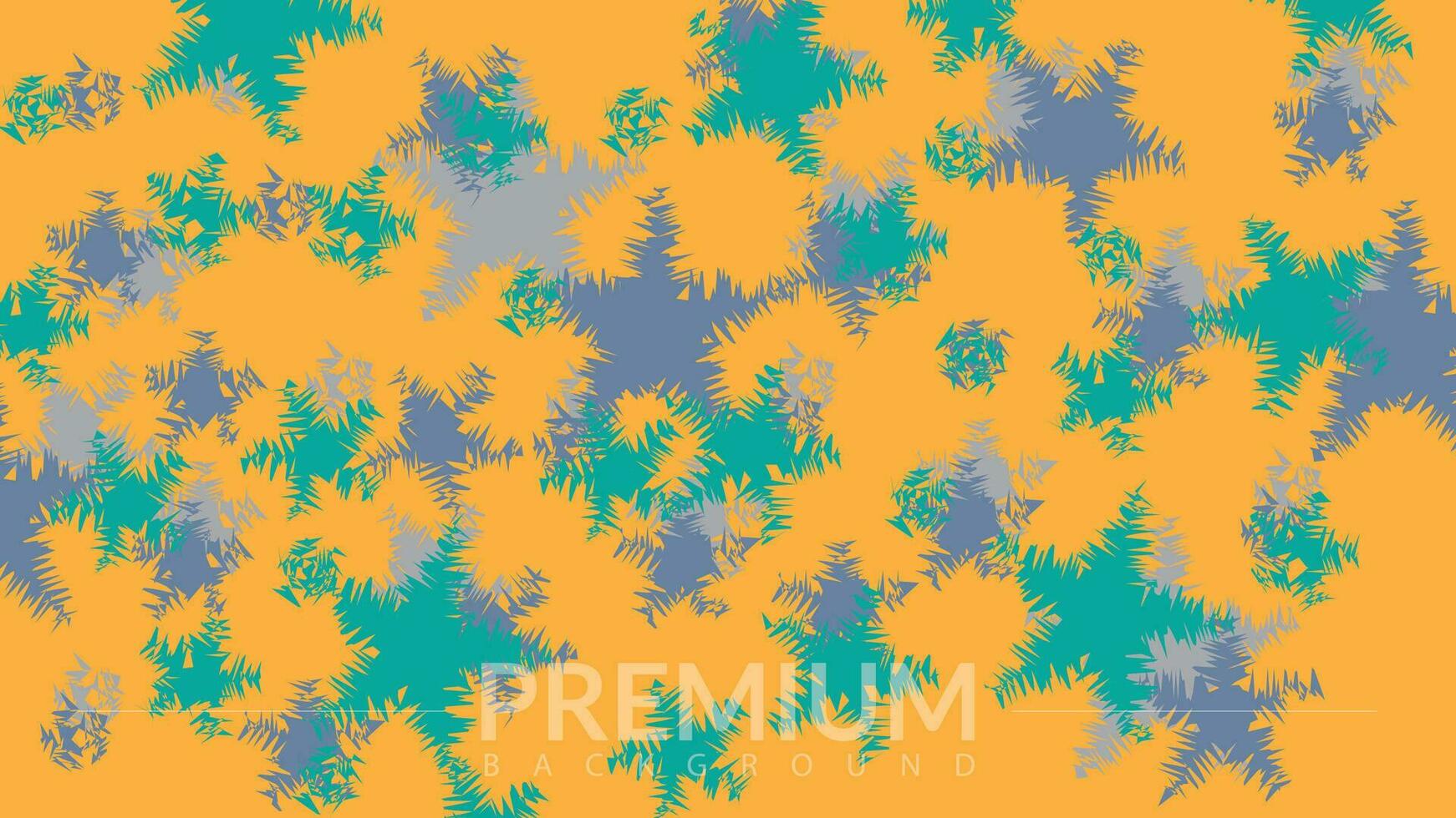 multi color Stars on yellow background vector