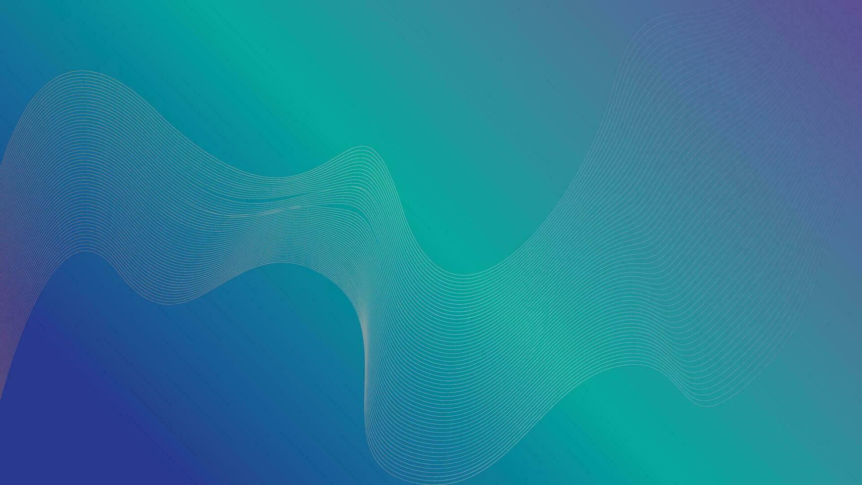 4k gradient blue with blend line background vector