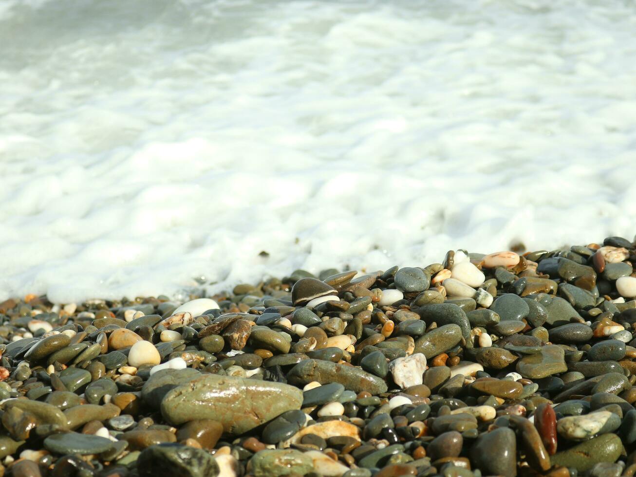 Beautiful beach waves photo