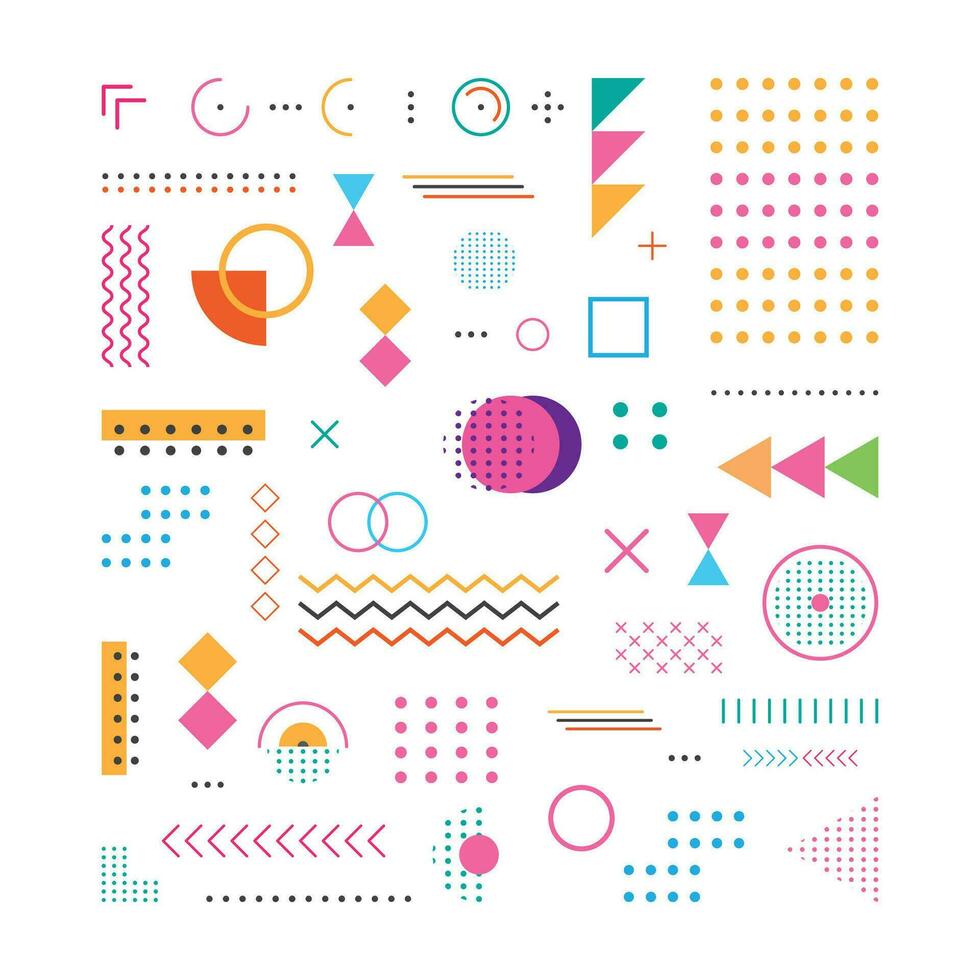 Aesthetic design illustration about abstract geometric pattern background. vector