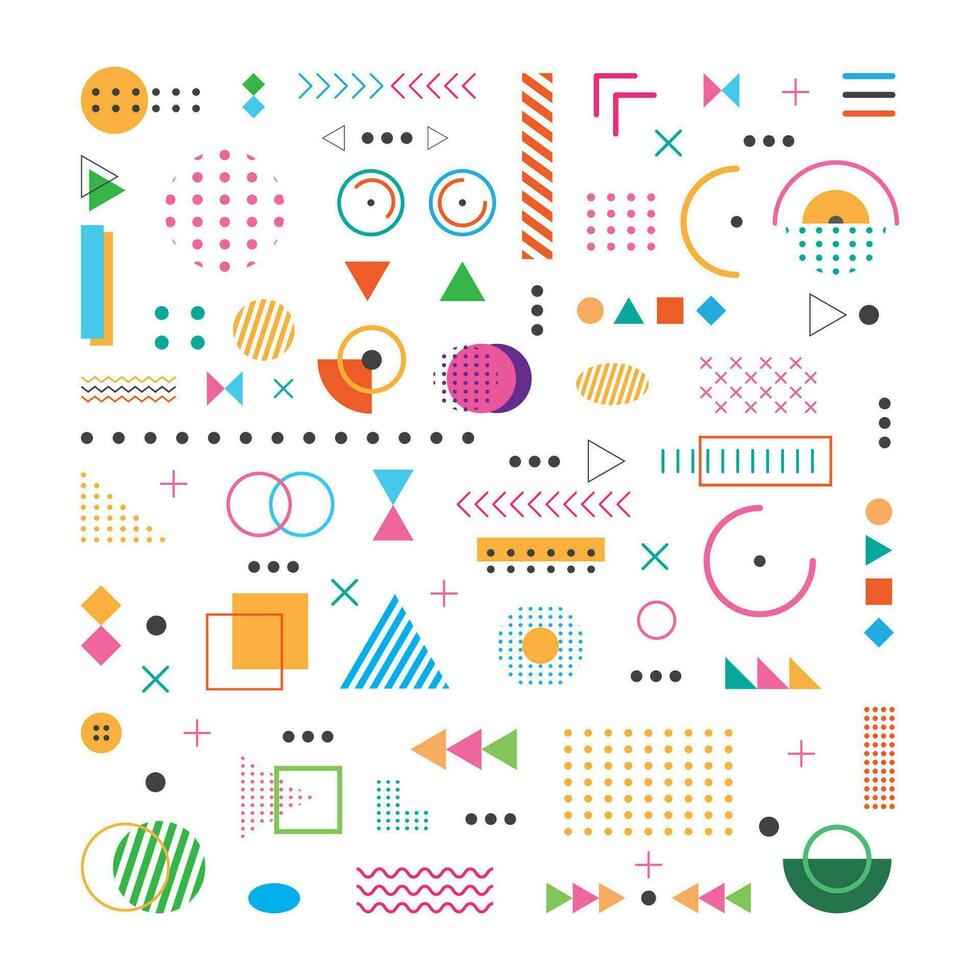 Aesthetic design illustration about abstract geometric pattern background. vector