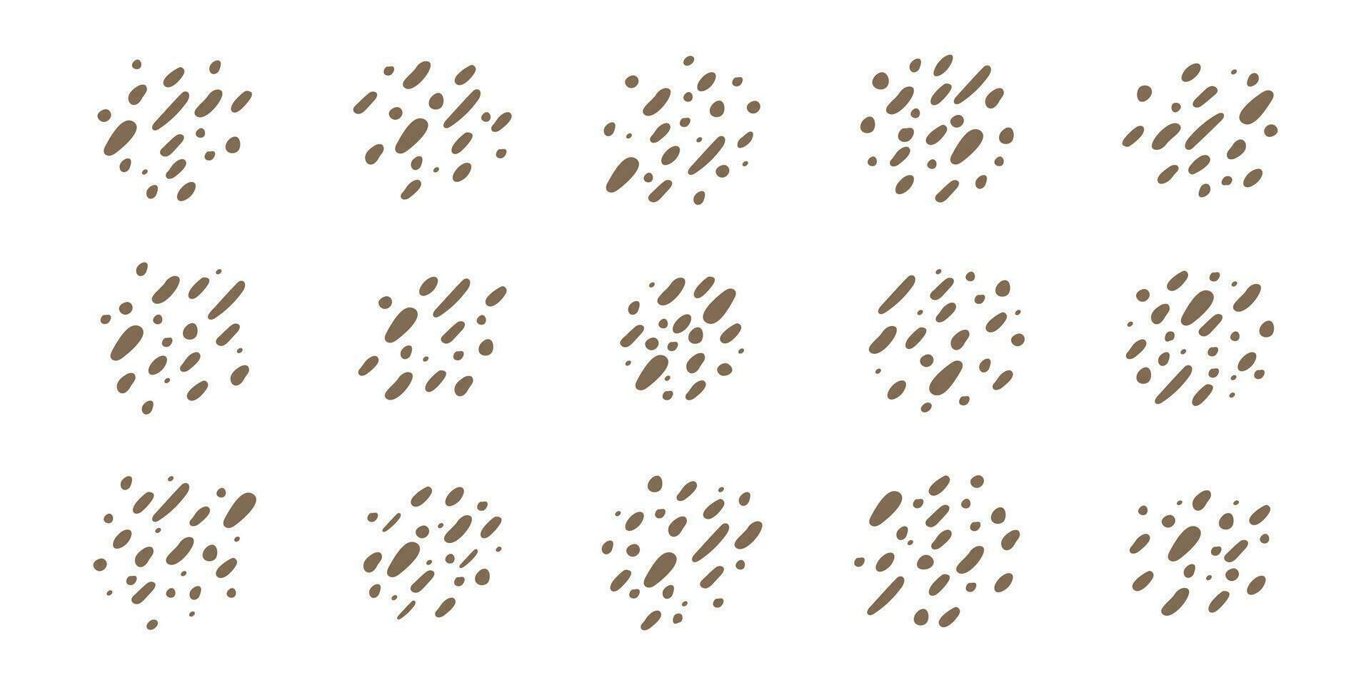 Organic gravel aesthetic art decoration isolated vector illustration.