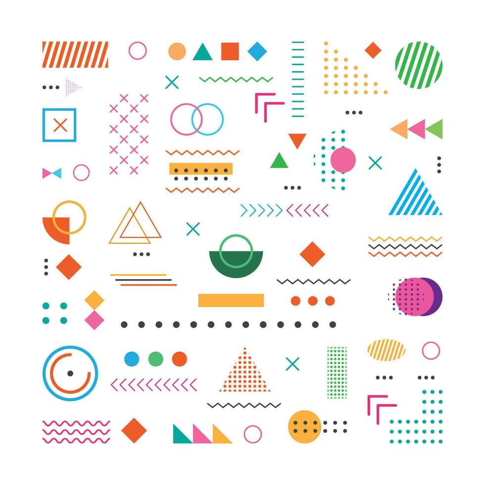 Aesthetic design illustration about abstract geometric pattern background. vector