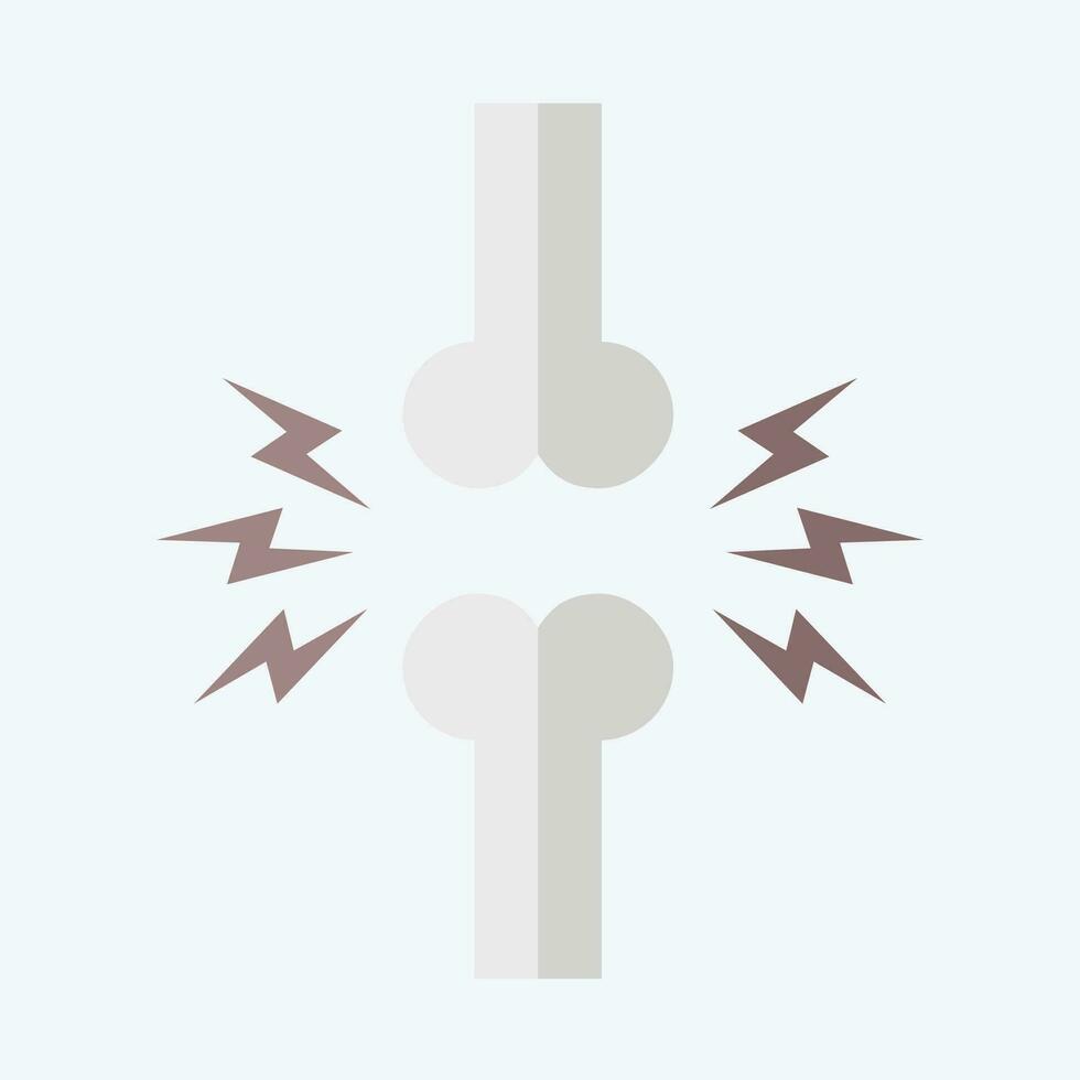 Icon Joint. related to Orthopedic symbol. flat style. simple design editable. simple illustration vector
