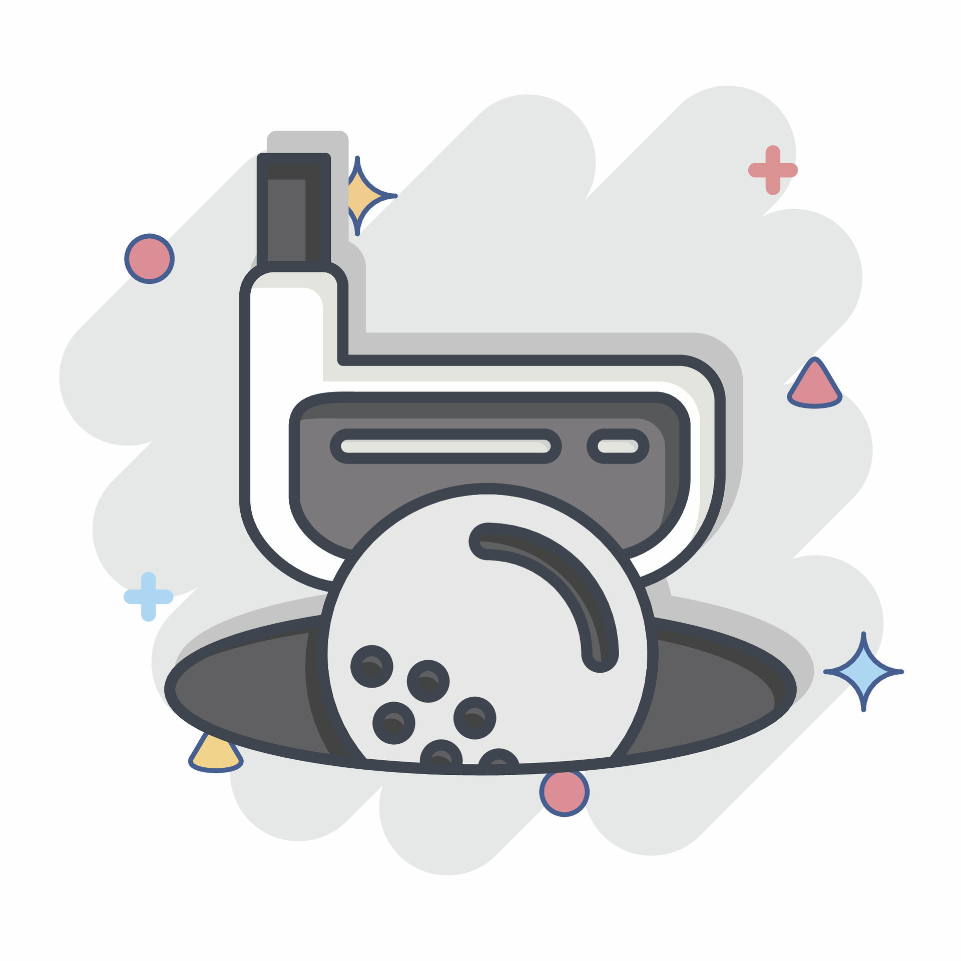 Icon Hole in One. related to Golf symbol. comic style. simple design  editable. simple illustration 25402616 Vector Art at Vecteezy