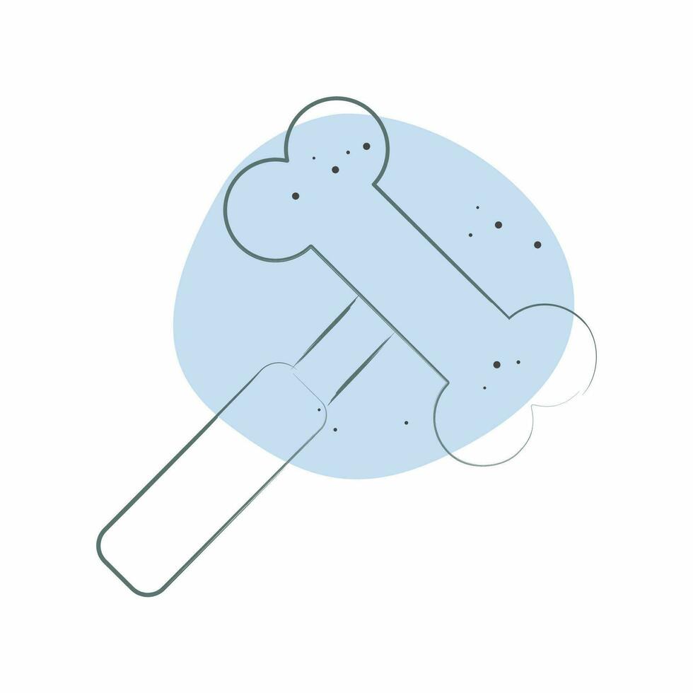 Icon Hammer. related to Orthopedic symbol. Color Spot Style. simple design editable. simple illustration vector