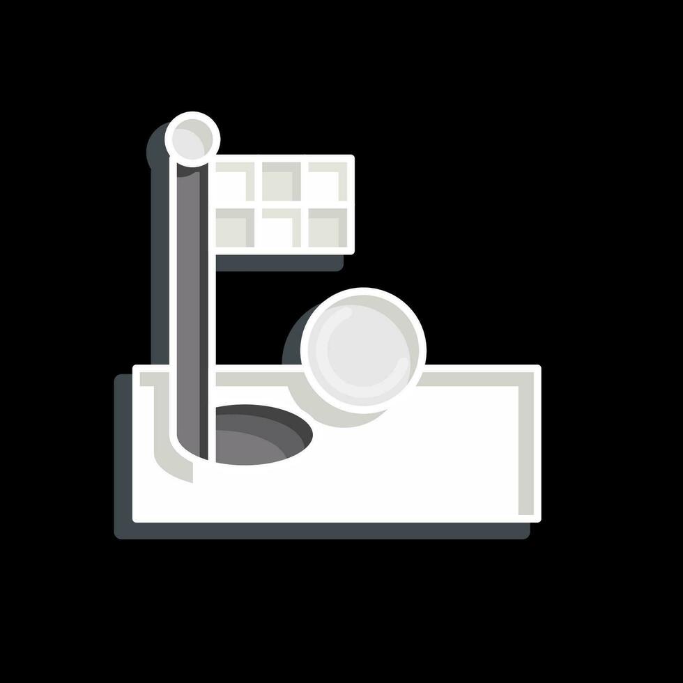 Icon Flag. related to Golf symbol. glossy style. simple design editable. simple illustration vector