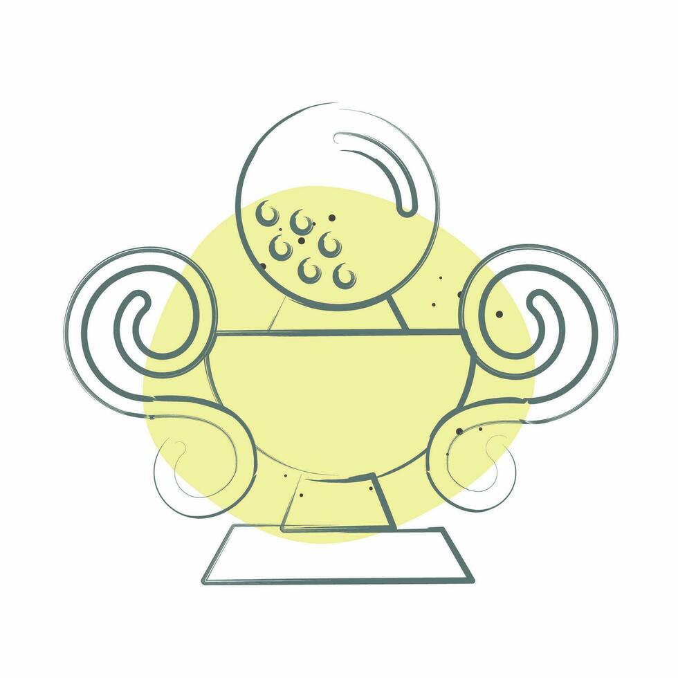 Icon Trophy. related to Golf symbol. Color Spot Style. simple design editable. simple illustration vector