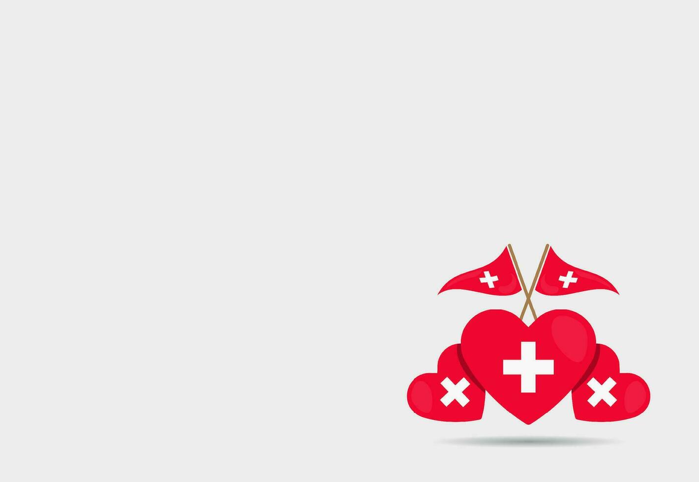 Switzerland 1st of August National Day. Banner Background Element Design, Swiss vector