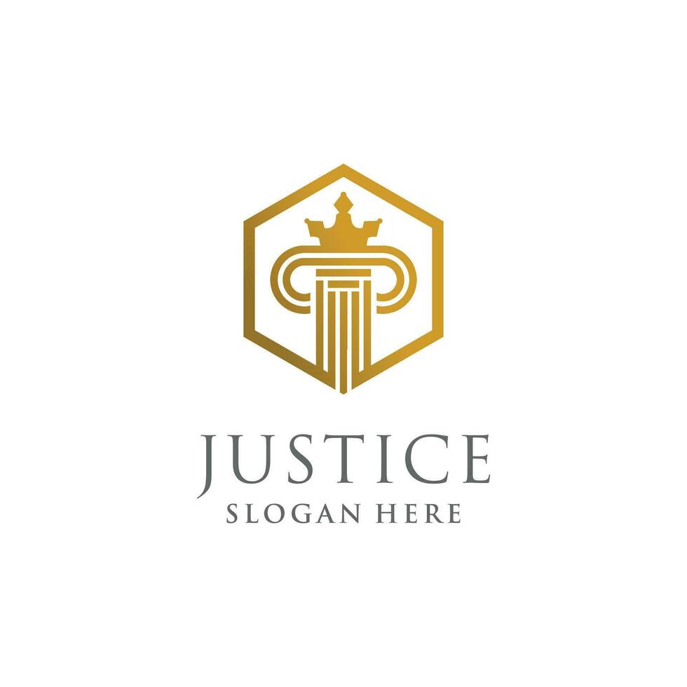 Justice logo vector design with creative modern unique idea  for business