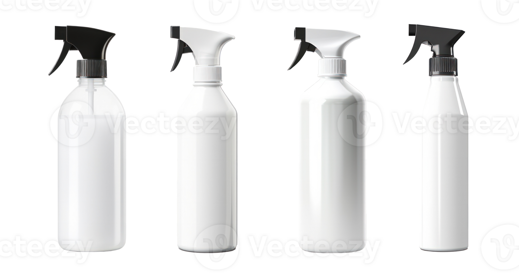 Spray bottle mockup. Illustration png