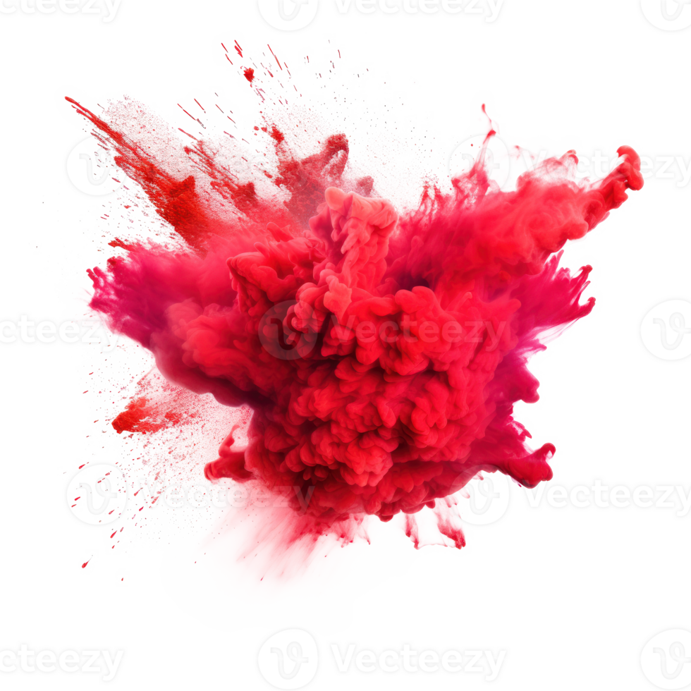 Red holi paint color powder Illustration png