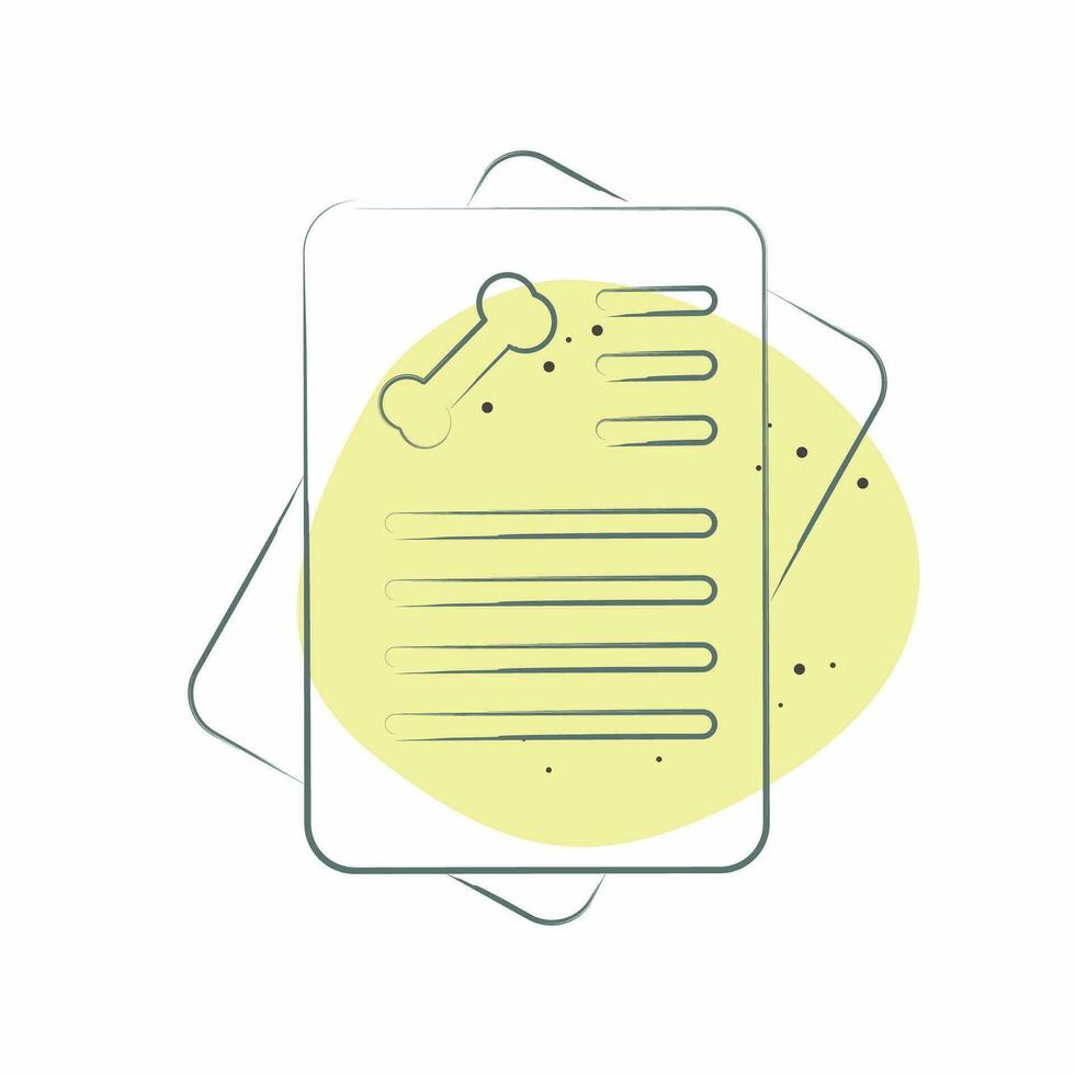 Icon Report. related to Orthopedic symbol. Color Spot Style. simple design editable. simple illustration vector