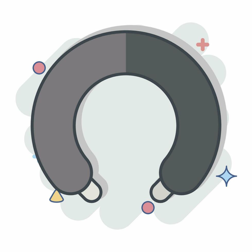 Icon Neck Pillow. related to Orthopedic symbol. comic style. simple design editable. simple illustration vector