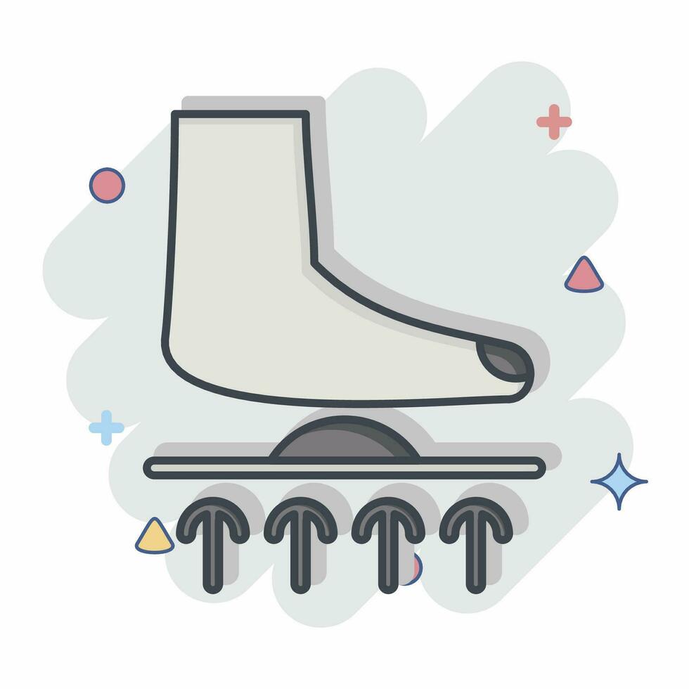 Icon Orthotics. related to Orthopedic symbol. comic style. simple design editable. simple illustration vector