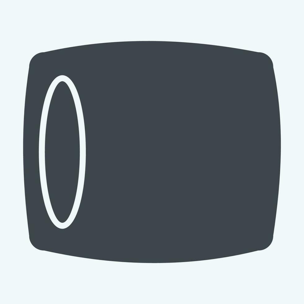 Icon Pillow. related to Orthopedic symbol. glyph style. simple design editable. simple illustration vector