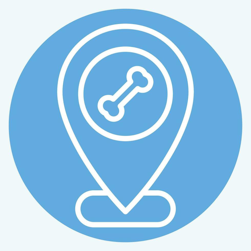 Icon Placeholder. related to Orthopedic symbol. blue eyes style. simple design editable. simple illustration vector