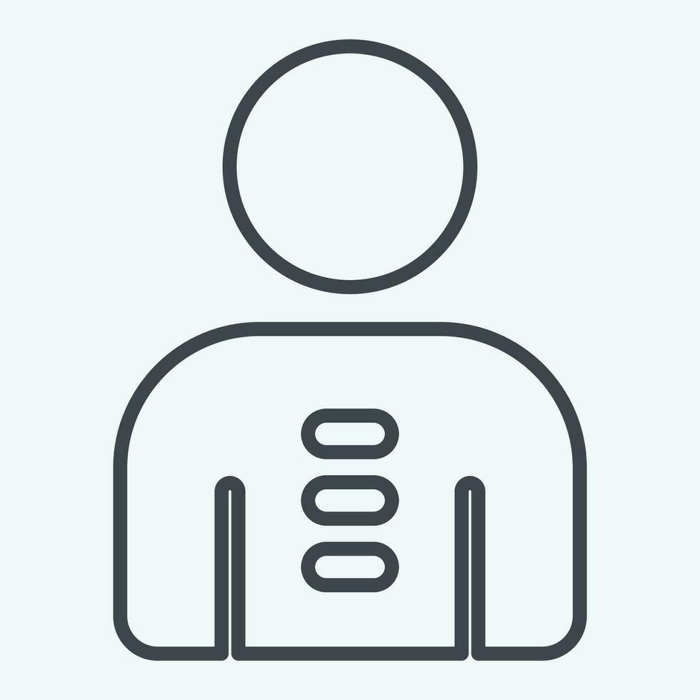Icon Posture. related to Orthopedic symbol. line style. simple design editable. simple illustration vector