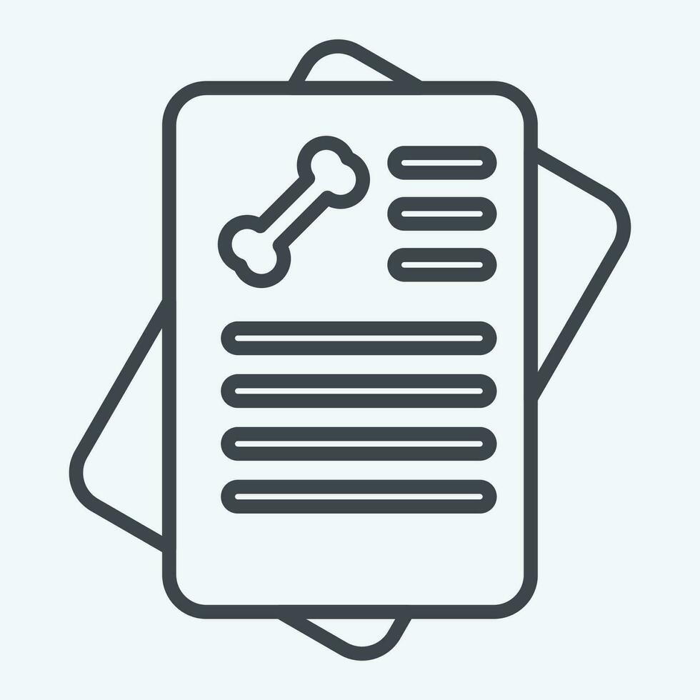 Icon Report. related to Orthopedic symbol. line style. simple design editable. simple illustration vector