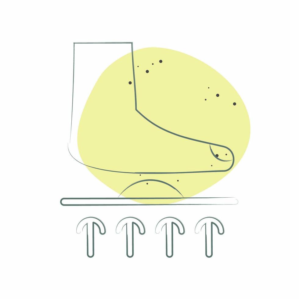 Icon Orthotics. related to Orthopedic symbol. Color Spot Style. simple design editable. simple illustration vector