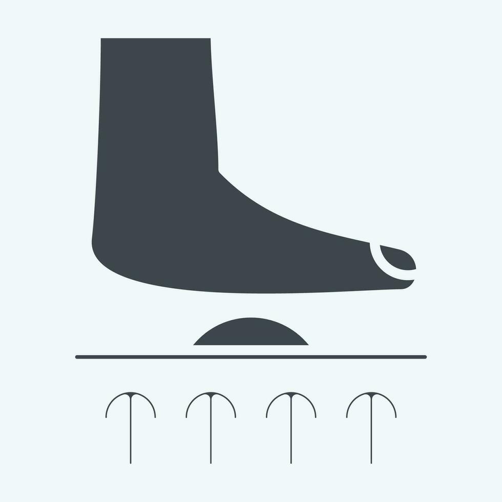 Icon Orthotics. related to Orthopedic symbol. glyph style. simple design editable. simple illustration vector