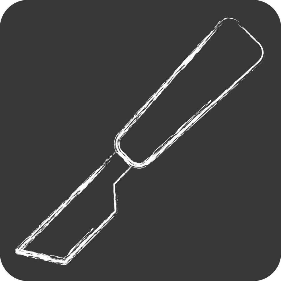 Icon Scalpel. related to Orthopedic symbol. chalk Style. simple design editable. simple illustration vector