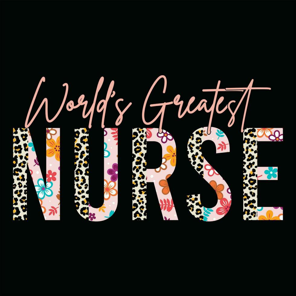 worlds greatest nurse, retro nurse sublimation t shirt design, groovy nurse design vector