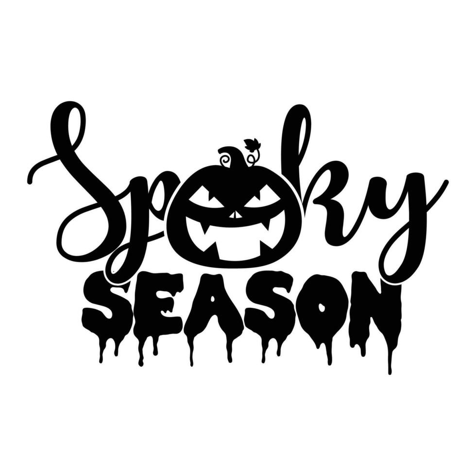 Spoky Season, happy Halloween vector