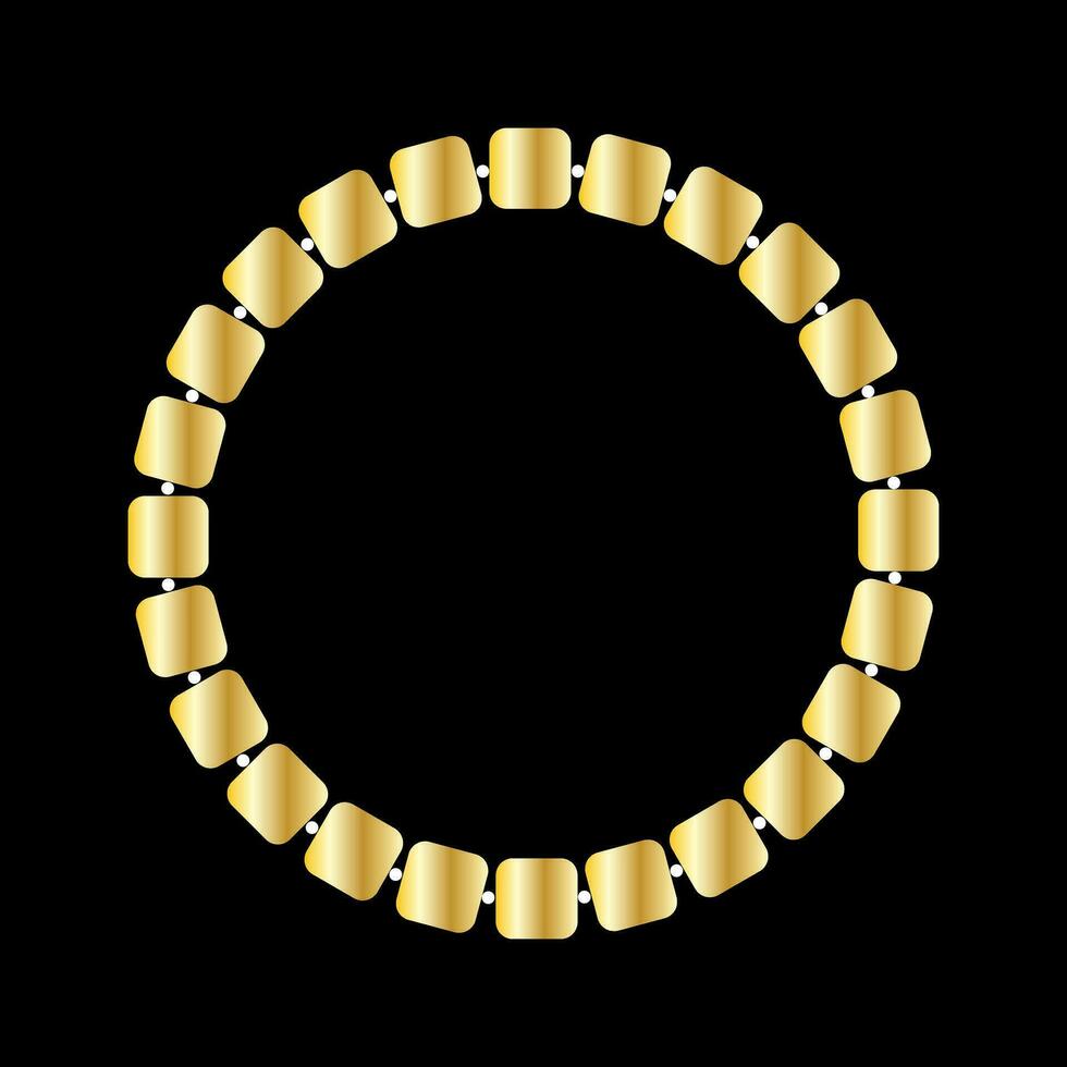 golden cube with diamonds vector