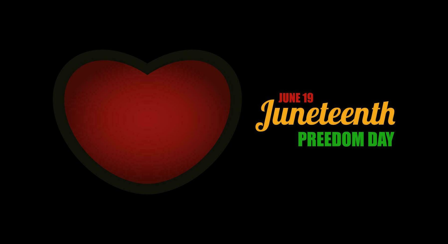 Juneteenth Freedom Day abstract vector illustration. Geometric background shape. Vector banner for ads, social media, card, poster. june 19