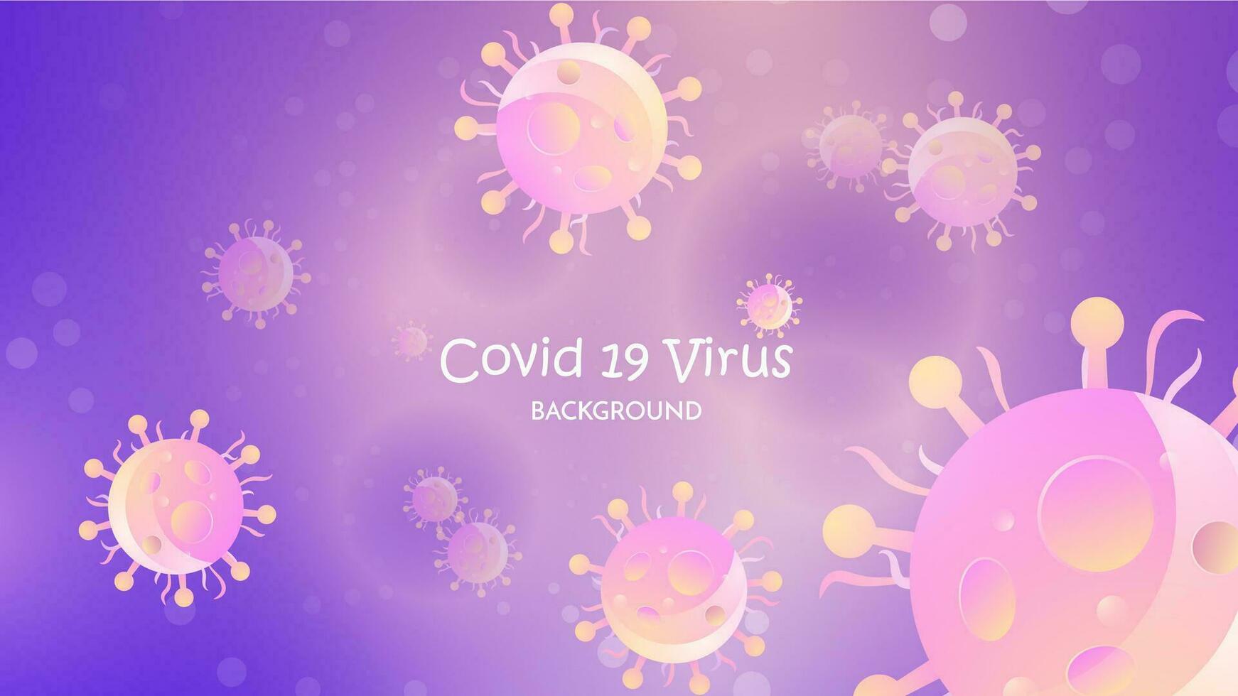 Coronavirus 2019-ncov and virus  cells background. covid-19 corona virus, E.Coli Bacteria vector