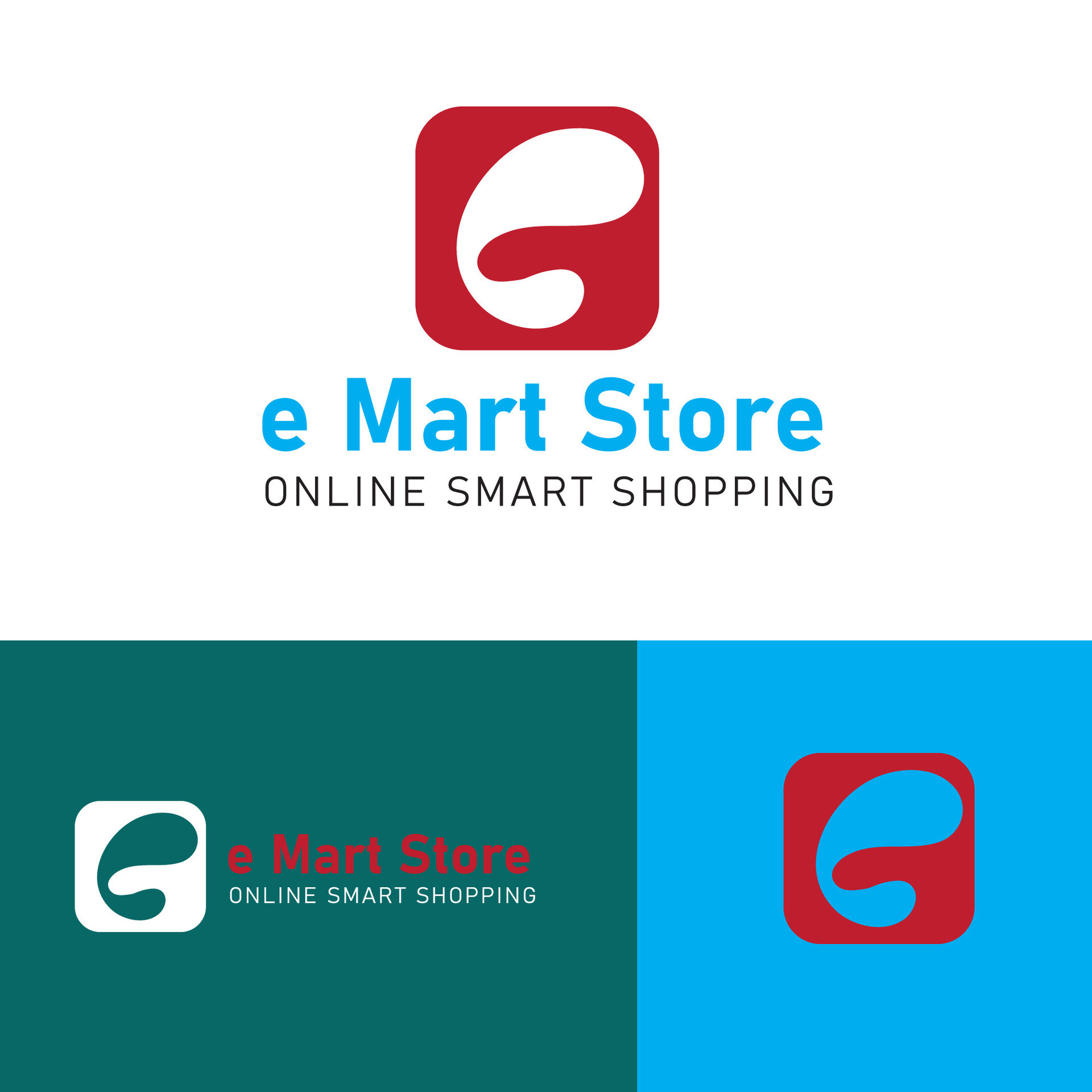 e mart store minimalist logo design template 25404612 Vector Art at