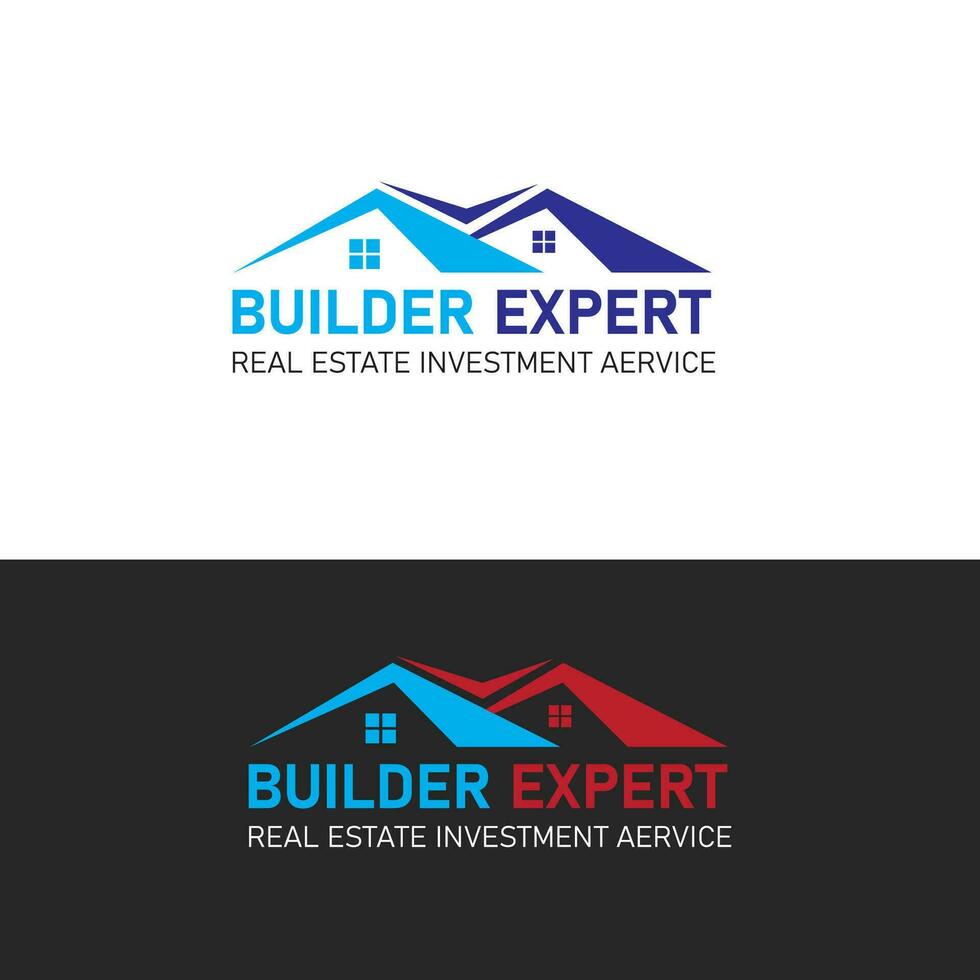 Builder Expert modern icon related logo design template vector