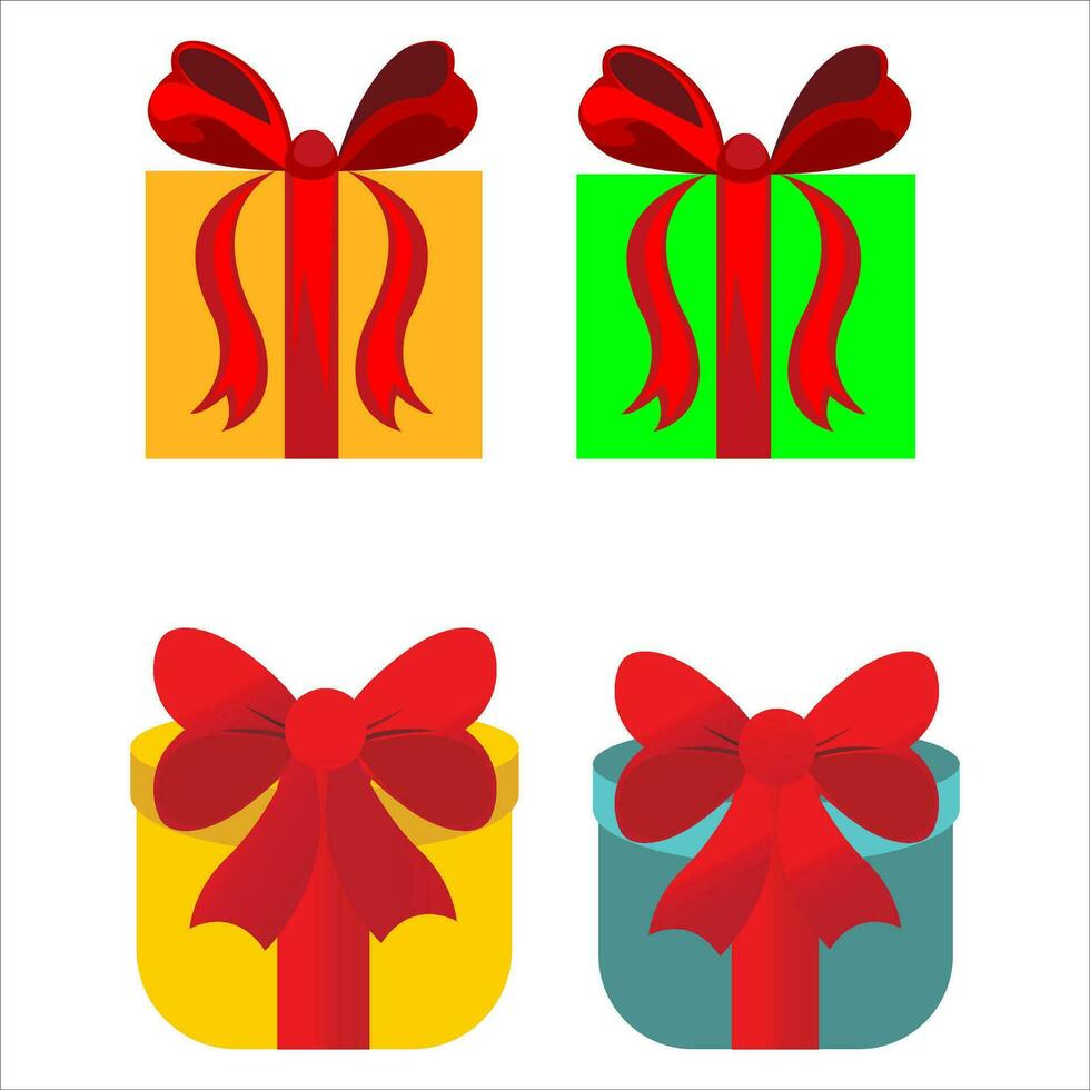 Christmas Gift box Clipart vector